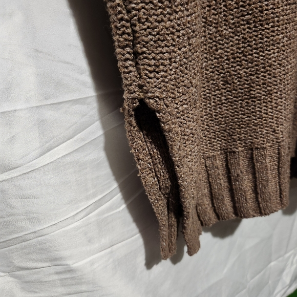 Super Cozy Olive + Oak Brown Sweater - Picture 3 of 5